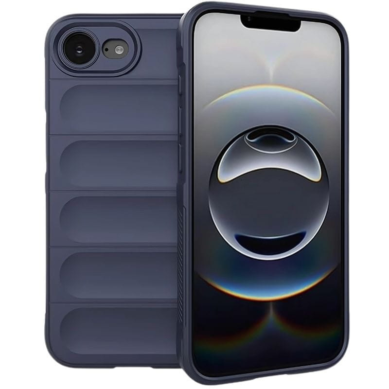 Capa de silicone Wave para iPhone 16e Azul Escuro - Item
