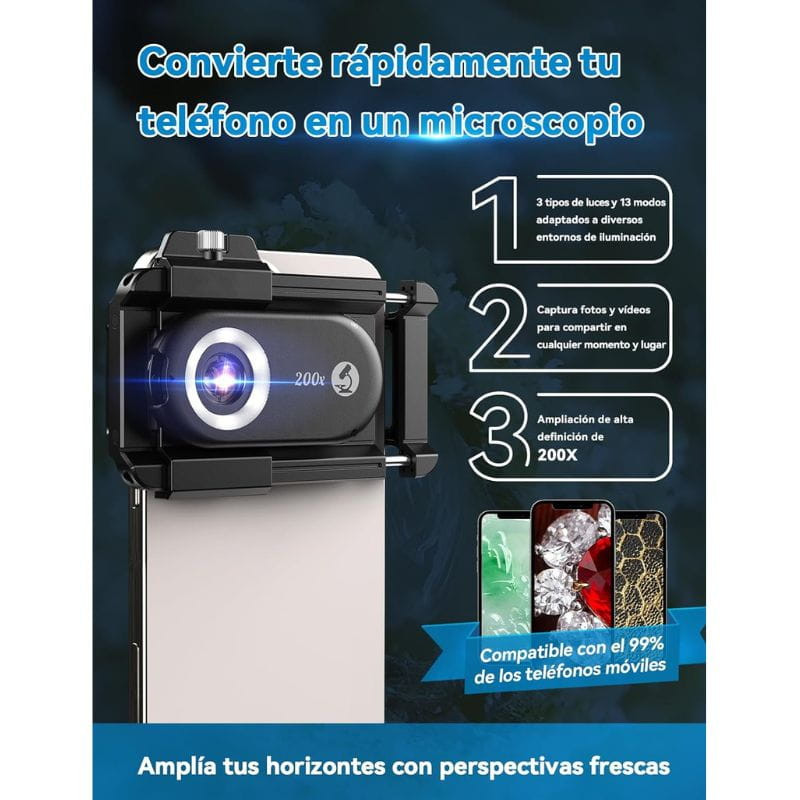 APEXEL APL-MS200 - Objectif pour téléphone avec zoom 200x - Ítem4