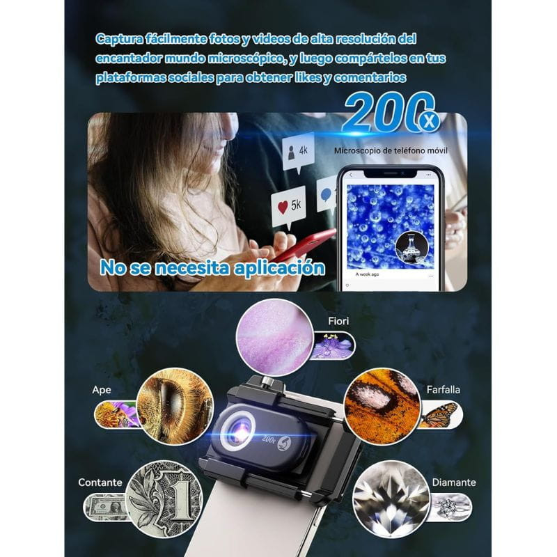 APEXEL APL-MS200 - Objectif pour téléphone avec zoom 200x - Ítem2