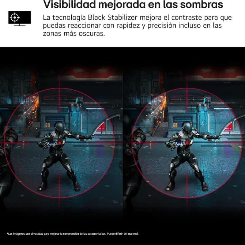 Monitor LG 32UR55OK-B 31,5 pulgadas 4K UHD con FreeSync, panel LCD, biseles delgados y modo juego con Black Stabilizer para mejor contraste en sombras