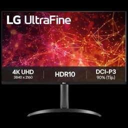Monitor LG 32UR55OK-B 31,5 pulgadas 4K UHD con HDR10 y cobertura DCI-P3 90 por ciento, pantalla plana sin bordes, soporte curvo estable y acabado negro