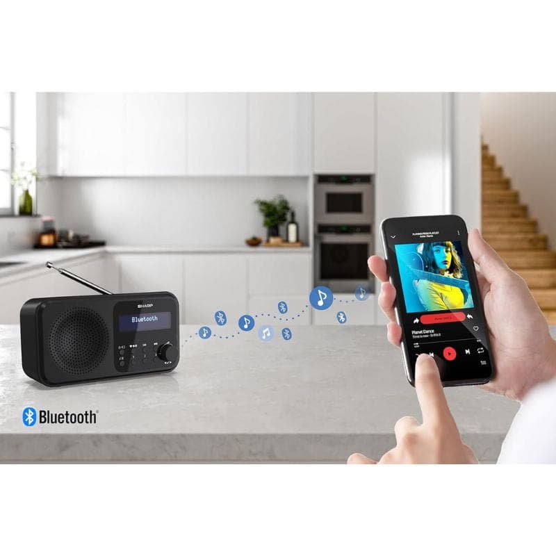 Sharp DR-P420 Bluetooth - Radio numérique portable avec image et mobile