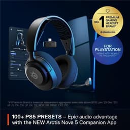 Steelseries Arctis Nova 5P - Headset sem fios para PlayStation com mais de 100 modos