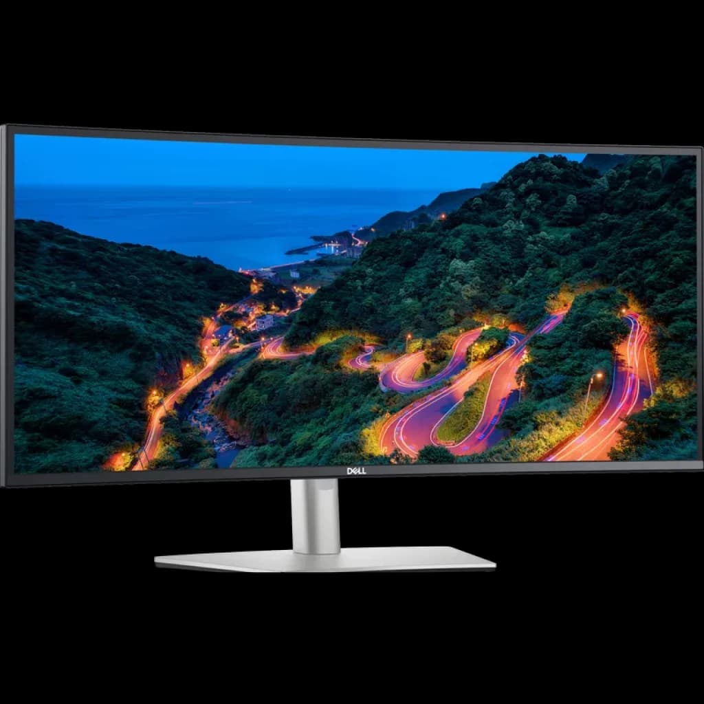 DELL UltraSharp U3423WE monitor curvo 34 pulgadas, pantalla IPS WQHD ultraancha, biseles delgados, peana metálica ajustable y concentrador USB C integrado