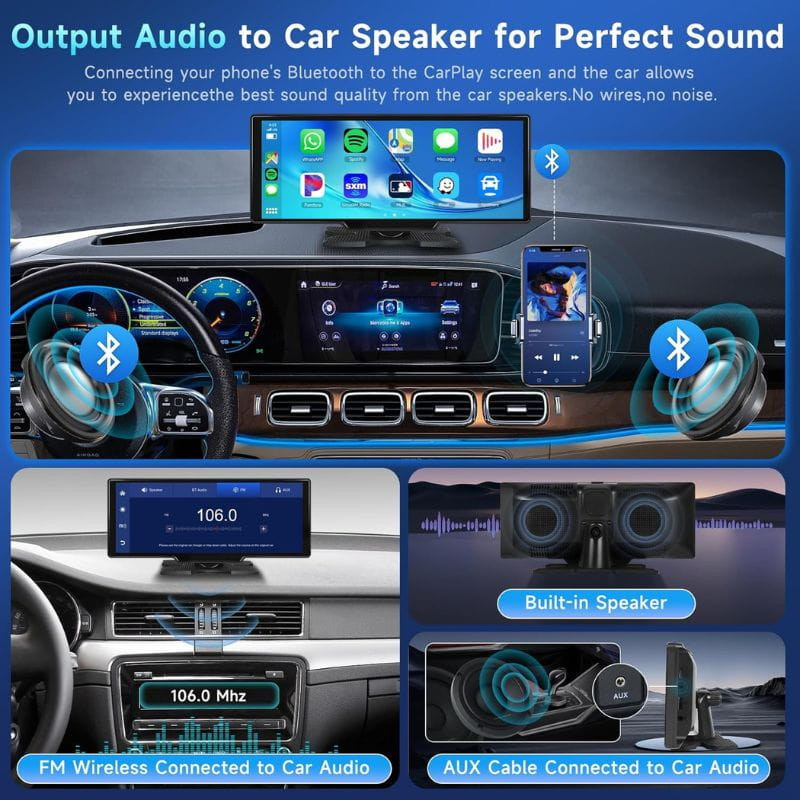  Pantalla táctil Universal Podofo A3247 10.26 pulgadas - Carplay y Android Auto - Ítem2