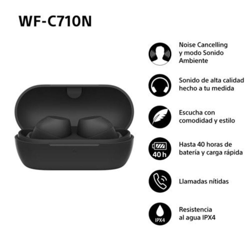 Sony WF-C710N Preto - Auriculares sem fios com cancelamento de ruído - Item1