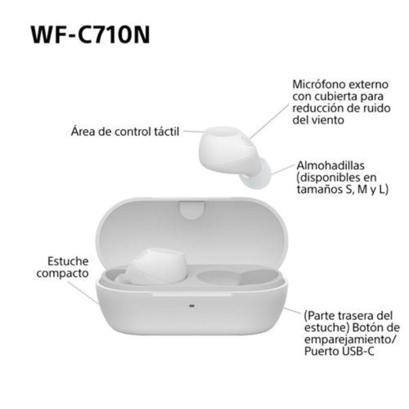 Sony WF-C710N Branco -Auriculares sem fios com cancelamento de ruído - Item9