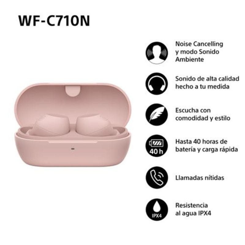 Sony WF-C710N Rosa - Auriculares inalámbricos ANC - Ítem11