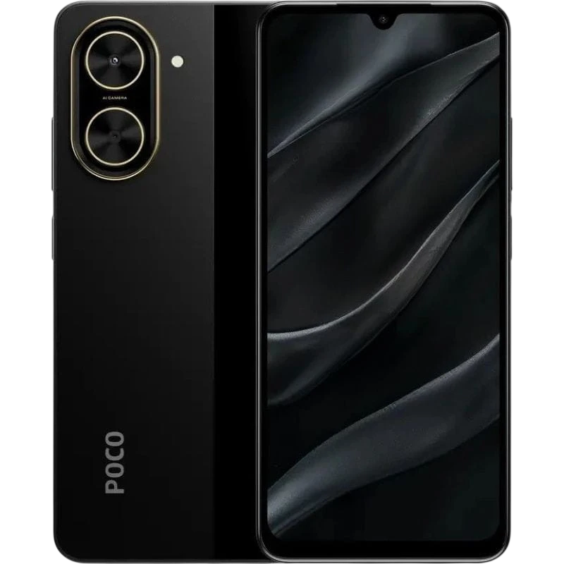 Xiaomi Poco C71 - Noir - Capacité de 128 Go - 4 Go de RAM
