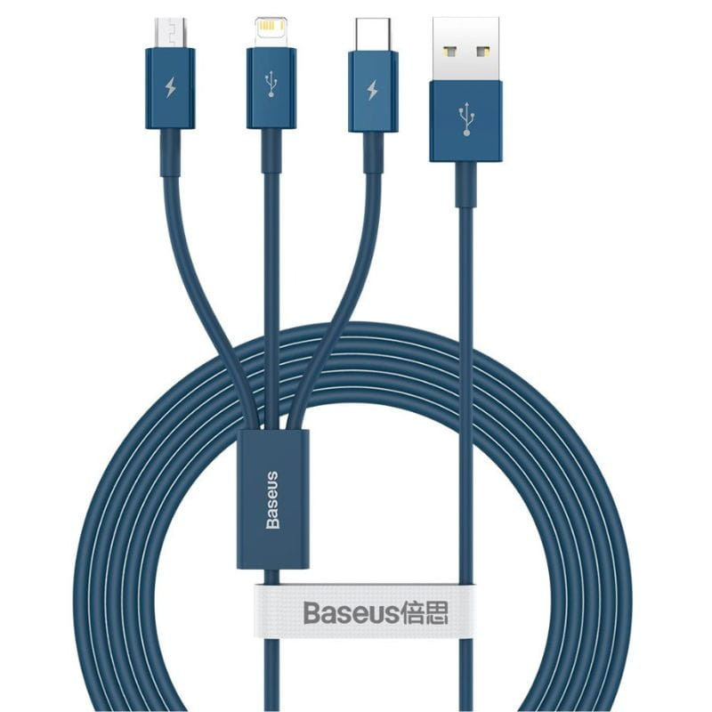 Baseus Superior Series - Cable USB-A 3 en 1 a USB-C/Micro/Lightning - Ítem