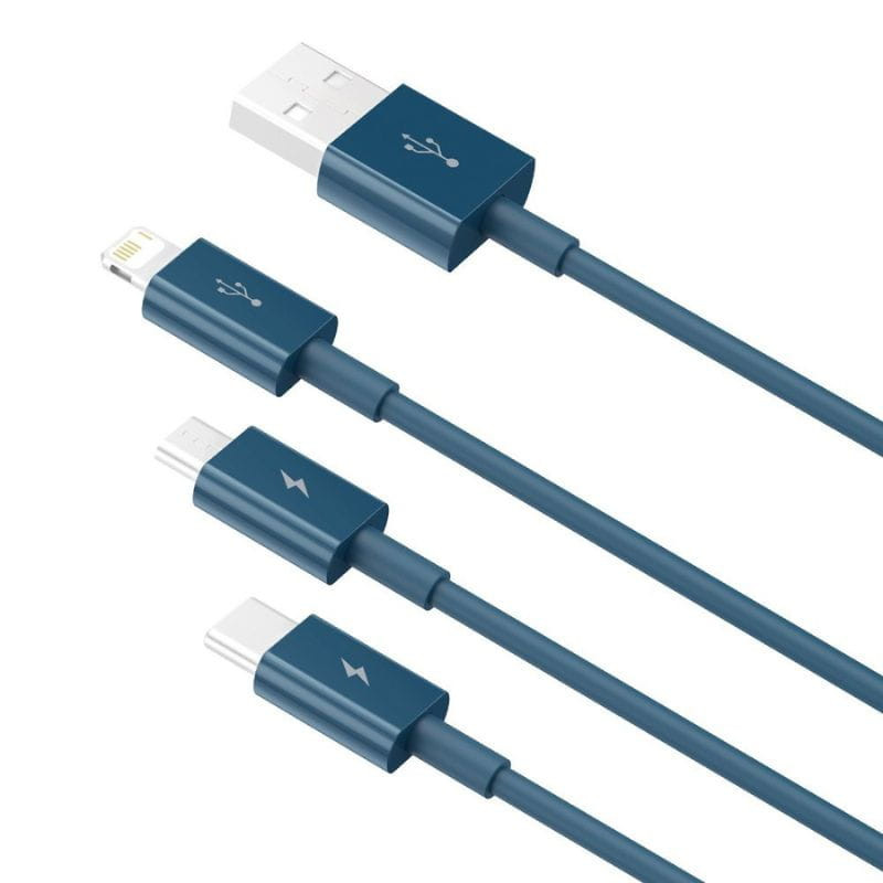 Baseus Superior Series - Cable USB-A 3 en 1 a USB-C/Micro/Lightning - Ítem4