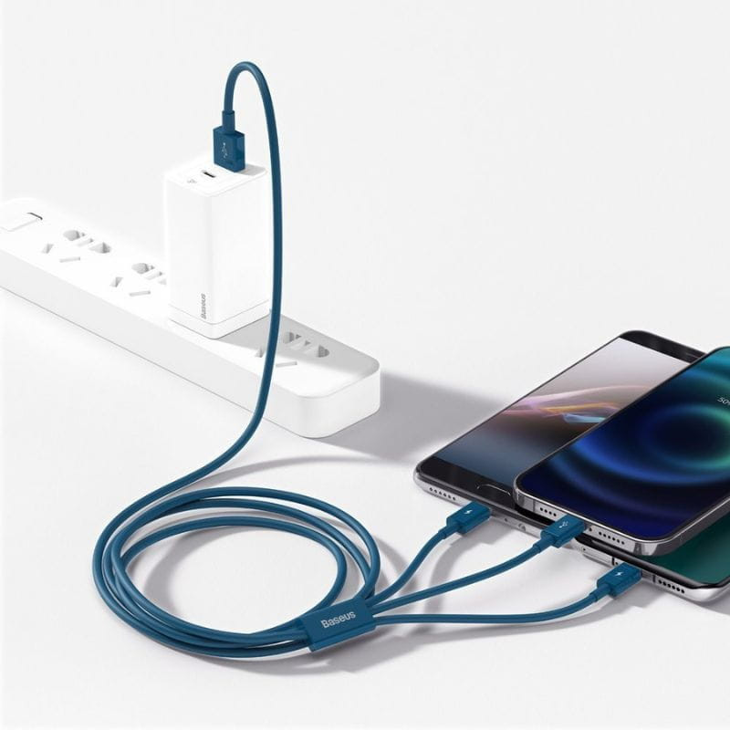 Baseus Superior Series - Cable USB-A 3 en 1 a USB-C/Micro/Lightning - Ítem1