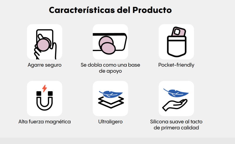Funda magnética de silicona ondulada con soporte MagSafe iPhone 16 Pro Blanco - Ítem1