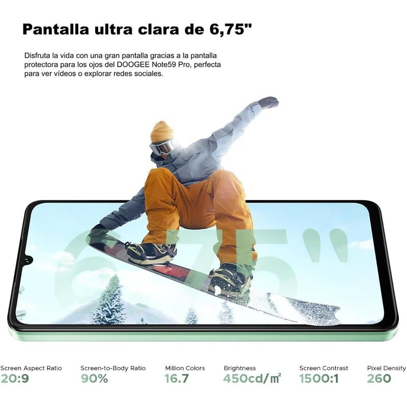 Doogee N59 Pro 8Go/256Go Or - Ítem4