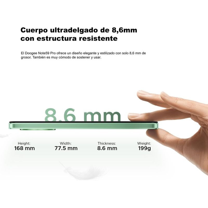 Doogee N59 Pro 8Go/256Go Or - Ítem5