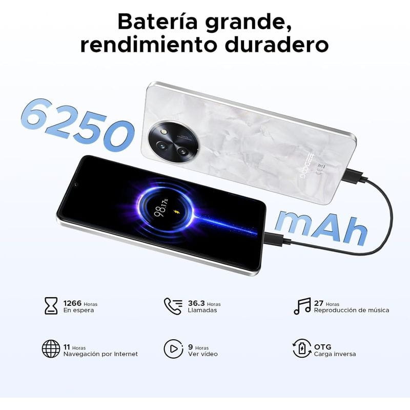 Doogee N59 Pro Plus 12GB/512GB Blanco - Ítem9