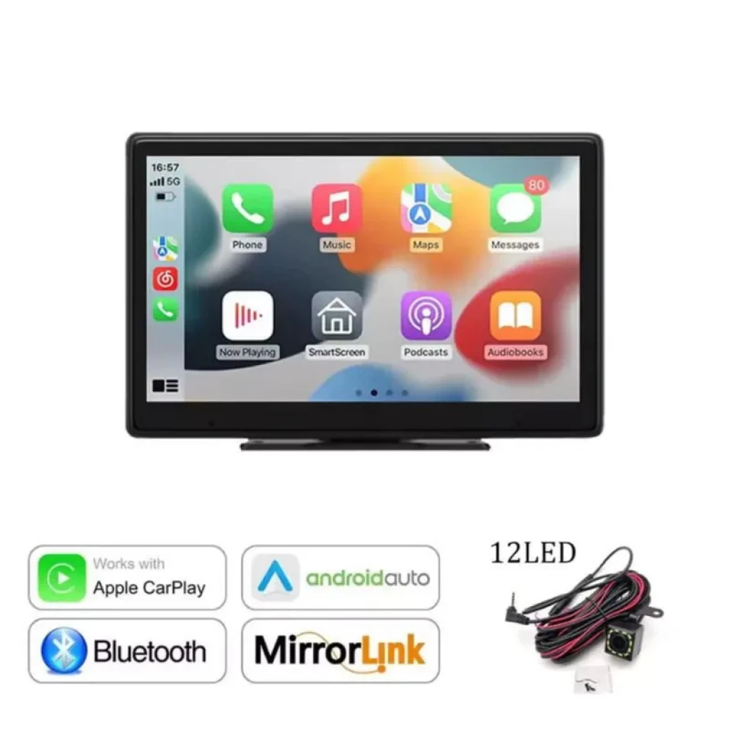 Écran tactile universel SD9059 de 9 pouces sans fil Carplay / Android Auto - Ítem1