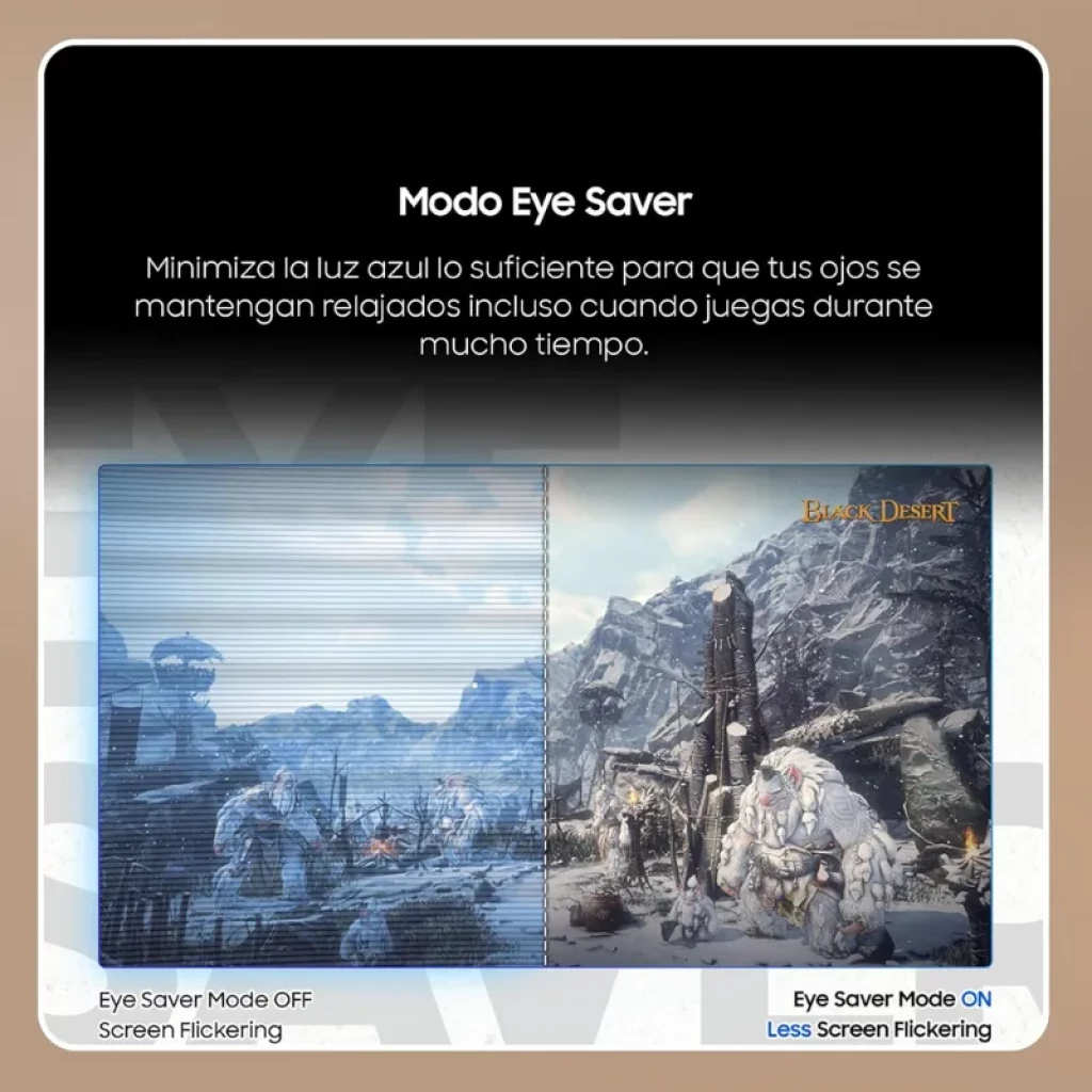 Moniteur gaming 27 pouces Full HD avec bords fins, pied ergonomique noir, écran mat incliné, affichant un vaisseau futuriste aux couleurs néon violettes et - Ítem2