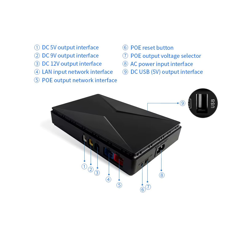 Mini UPS 10400mah 18W - Ítem6
