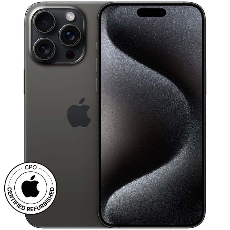 iPhone 15 Pro Max 5G 256GB Titanio Preto Renovado Oficial