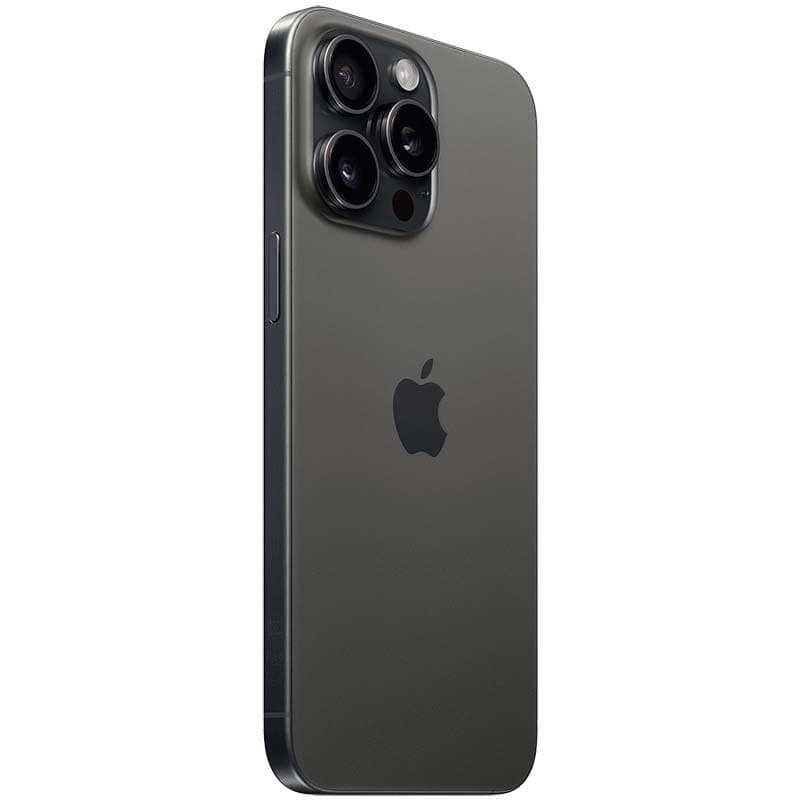 iPhone 15 Pro Max 5G 256 GB Titânio Preto Renovado Oficial imagem lateral