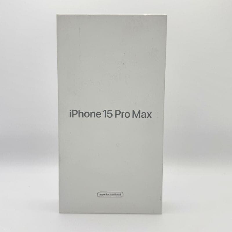 iPhone 15 Pro Max 5G 256 GB Titânio Preto Renovado Oficial imagem real da caixa