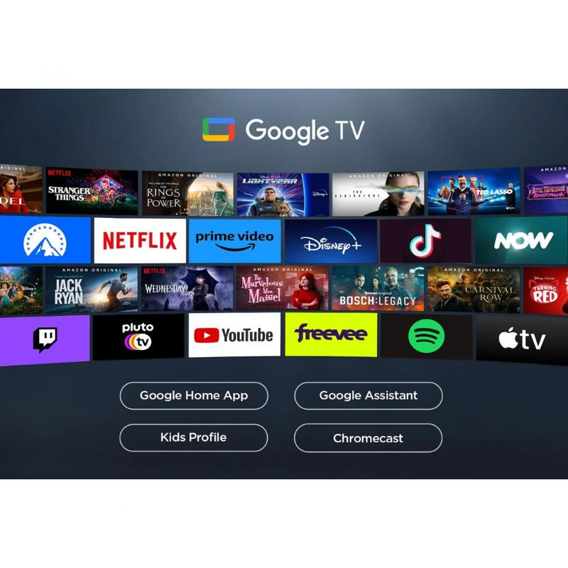 TCL 55C61B 55 4K Ultra HD QLED Pro Smart TV com Google TV, HDR Pro, Dolby Atmos e som Onkyo; tela fina com molduras mínimas e base dupla discreta - Item3