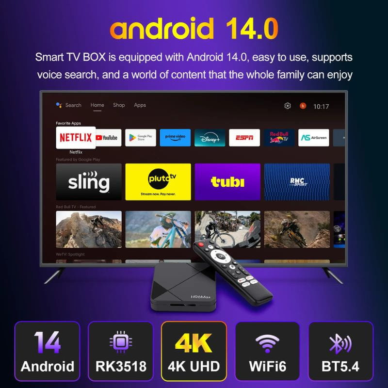 H96 Max RK3518 2GB/8GB Android 14 - Android TV - Ítem4