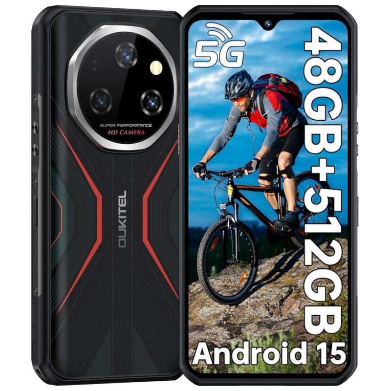 Oukitel WP55 Pro 5G 16GB/512GB Vermelho Rugged - Item