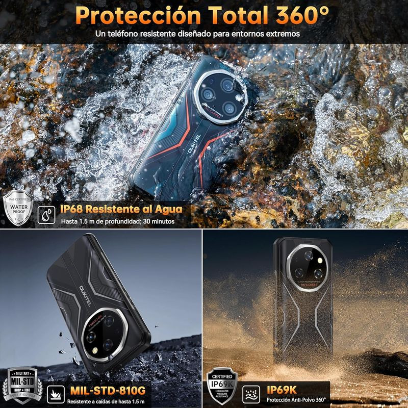 Oukitel WP55 Pro 5G 16GB/512GB Vermelho Rugged - Item5