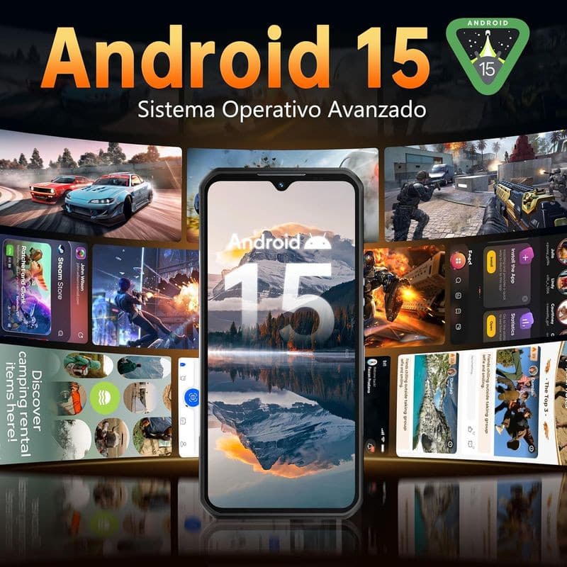 Android 15 de Oukitel WP55 Pro Rouge