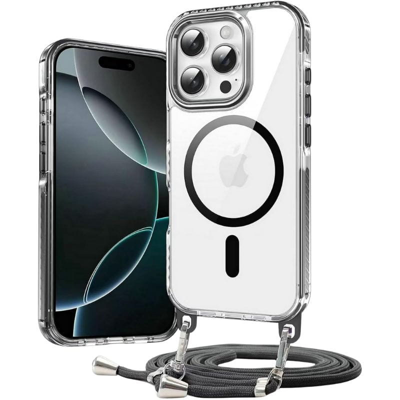 Funda Magnética para iPhone 16Pro Max con cordón negro - Ítem