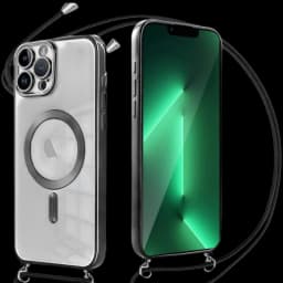 Funda Magnética con colgante para iPhone 13 Negro
