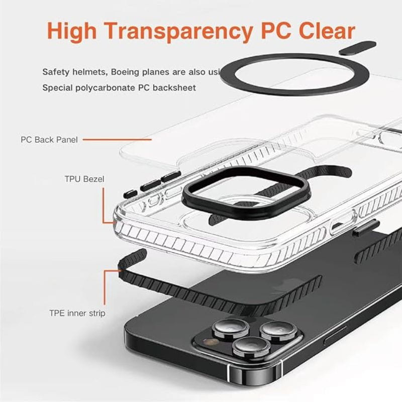 Funda Magnética para iPhone 16Pro Max con cordón plata - Ítem4