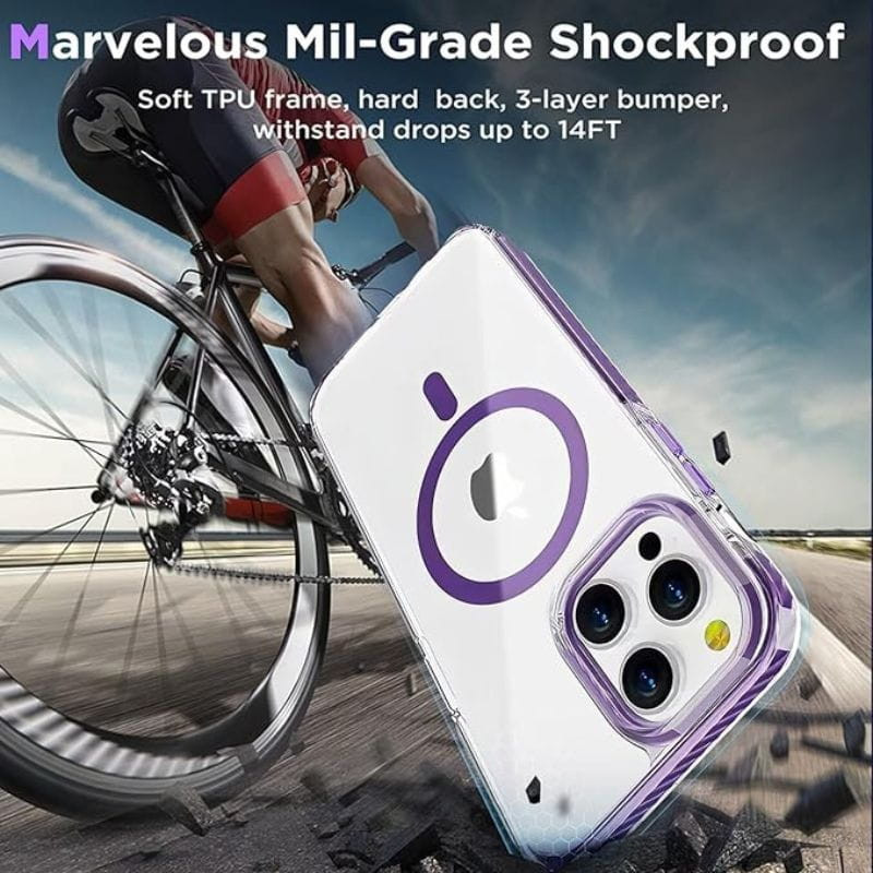 Funda Magnética para iPhone 16Pro Max con cordón plata - Ítem2