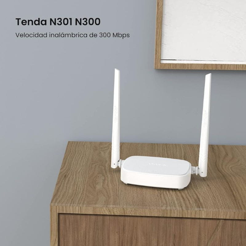 Router sem fios Tenda N301 - Branco - Ítem2