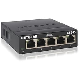 NETGEAR GS305 Não gerenciado L2 Gigabit Ethernet (10/100/1000) Preto, imagem frontal