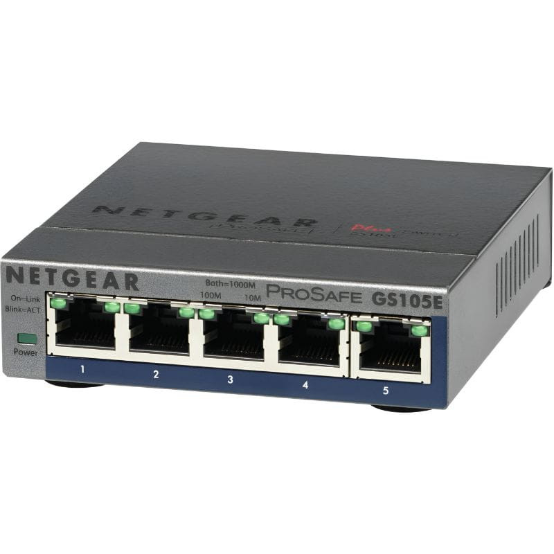 NETGEAR GS105E-200PES Commutateur géré L2/L3 Gigabit Ethernet (10/100/1000) Gris - Ítem