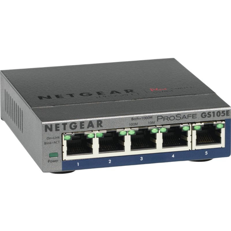 NETGEAR GS105E-200PES Commutateur géré L2/L3 Gigabit Ethernet (10/100/1000) Gris - Ítem3