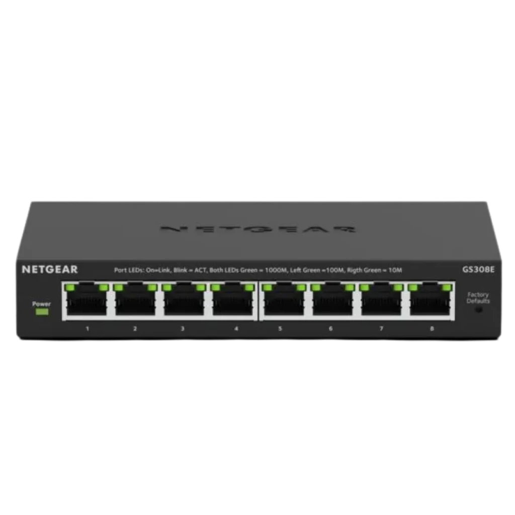 NETGEAR GS308E - Switch Gigabit Ethernet gerido de 8 portas - Item1