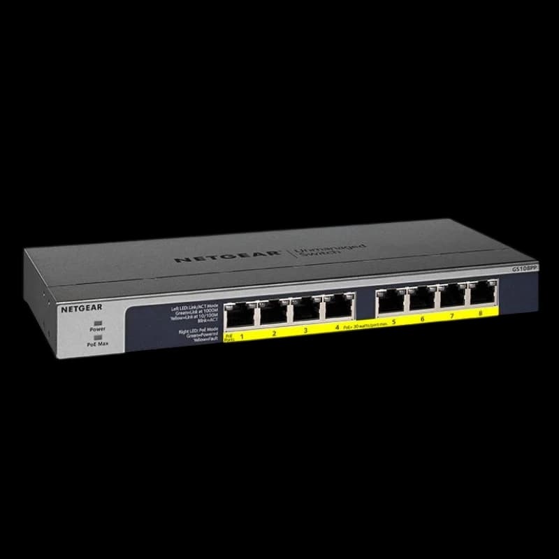 NETGEAR GS108PP Switch no Gestionado 8 Puertos Gigabit Ethernet