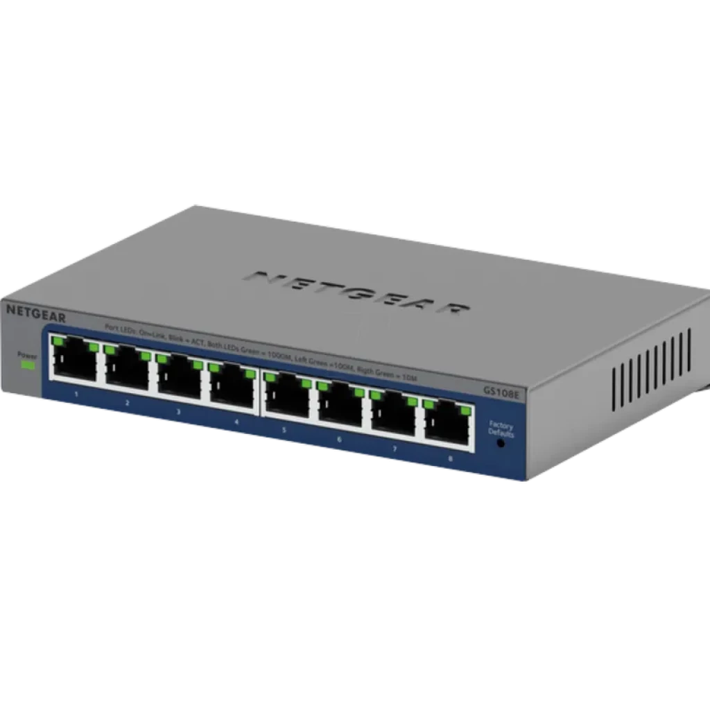 NETGEAR GS108Ev4 - Switch não gerido L2/L3 8 portas Gigabit Ethernet - Item1