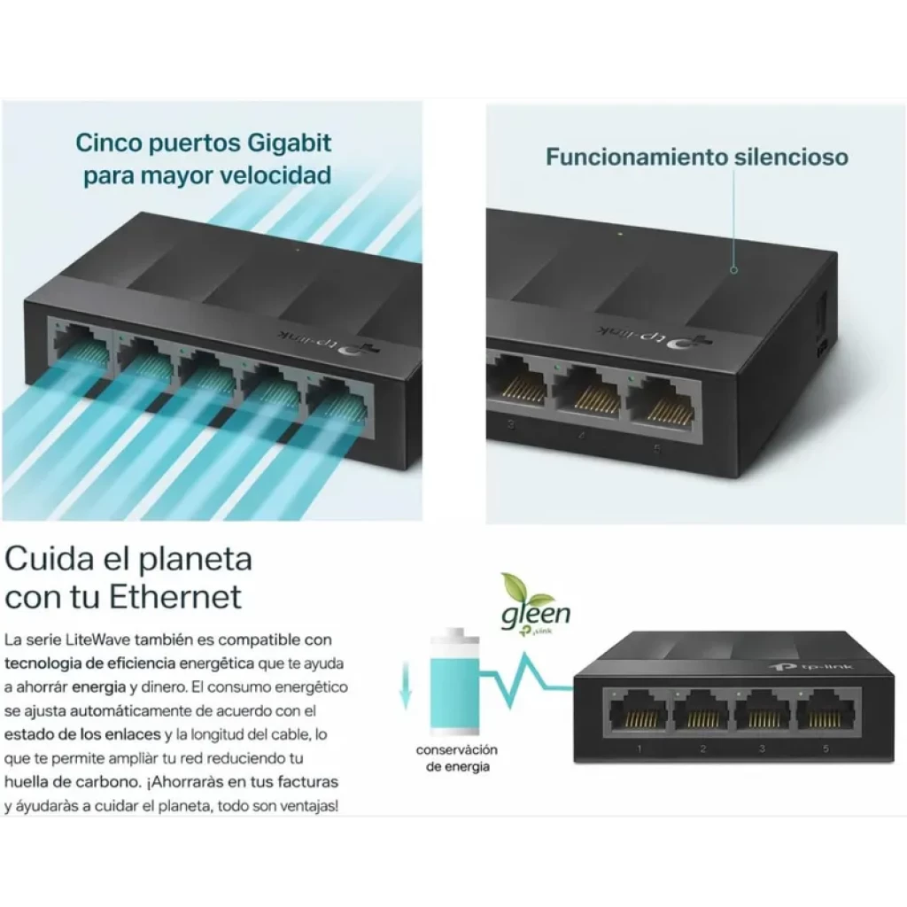 TP-Link LS1005G - Switch 5 puertos Gigabit - Ítem4