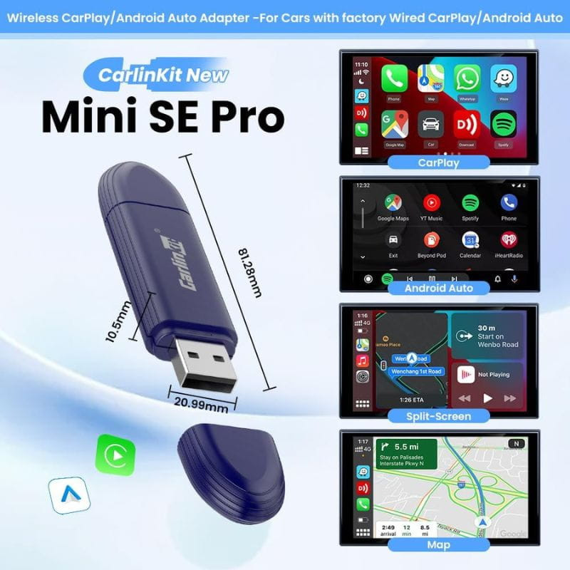 Carlinkit Mini 5 Pro - Adaptador inalámbrico Carplay y Android Auto - Ítem7