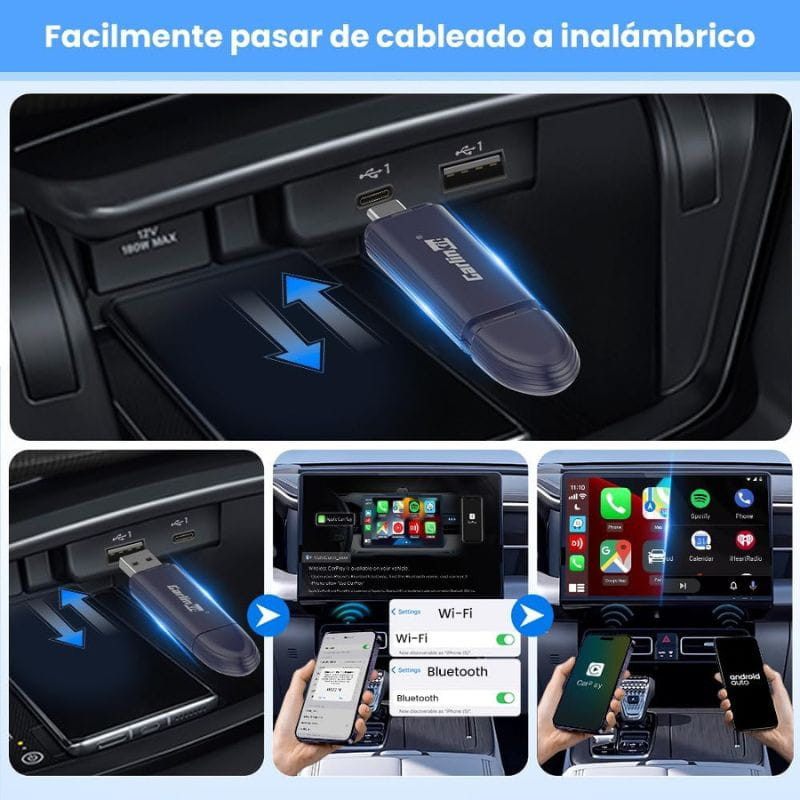 Carlinkit Mini 5 Pro - Adaptador inalámbrico Carplay y Android Auto - Ítem6