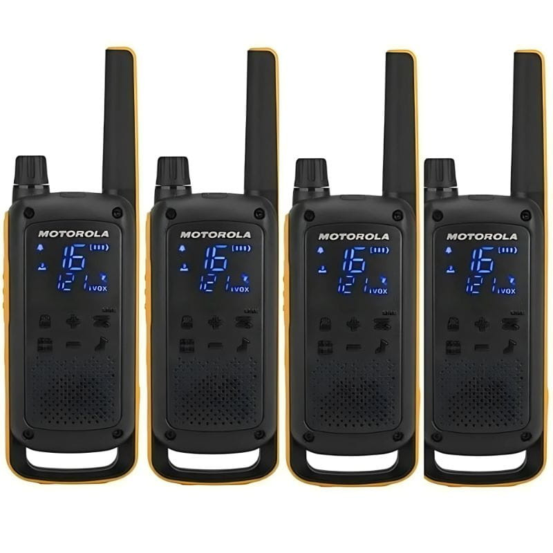 Motorola Talkabout T82 Extreme Quad Preto, Laranja - Walkie Talkie - Item