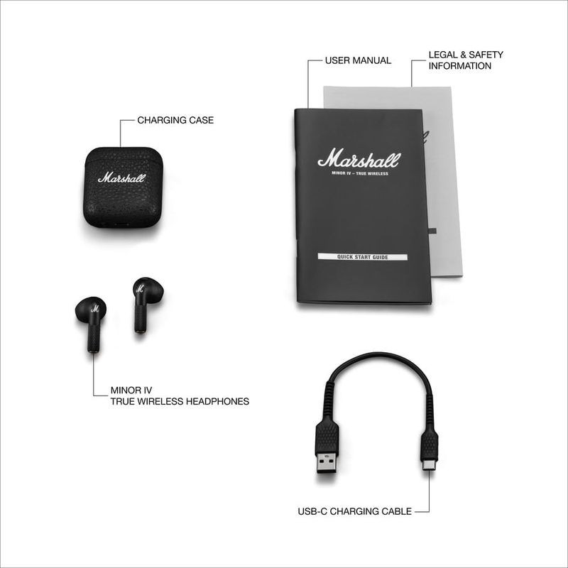 Marshall Minor IV TWS Noir - Écouteurs Bluetooth - Ítem6