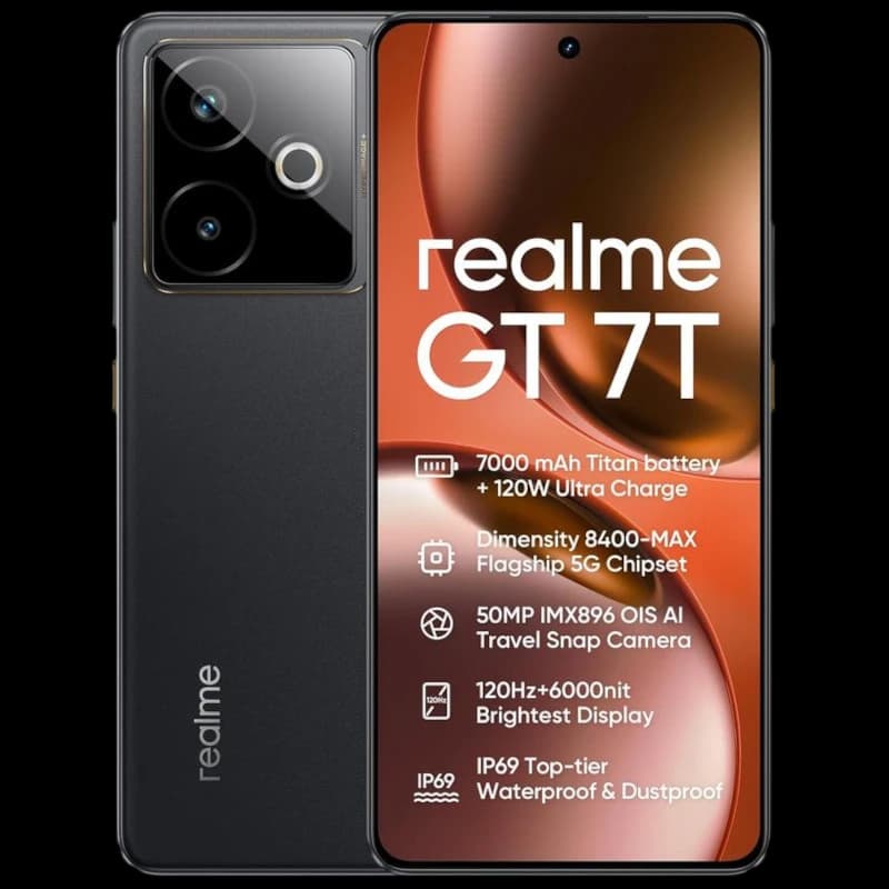 Realme GT 7T 5G 12GB/256GB Preto