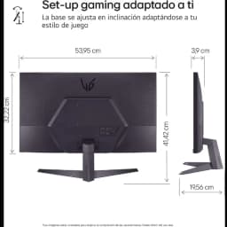 Monitor LG 24GS50F-B 24 pulgadas Full HD con panel LCD, 182 Hz y FreeSync; diseño gaming, bisel delgado, base ajustable en inclinación y puertos traseros