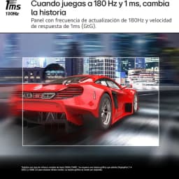 LG 24GS50F-B monitor gaming 24 pulgadas Full HD, 180 Hz, 1 ms, FreeSync; marco delgado, peana ajustable y pantalla LCD nítida ideal para juegos